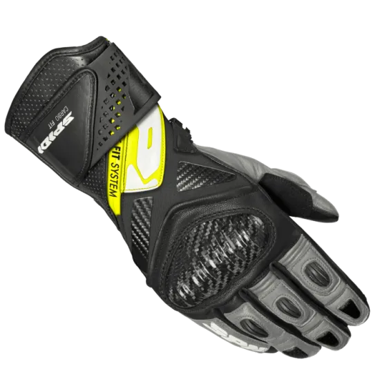 Мото ръкавици SPIDI CARBO FIT YELLOW FLUO - Кожени ръкавици за мотор от марка SPIDI