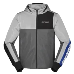 Мото суитшърт SPIDI HOODIE NET GRAY/BLUE