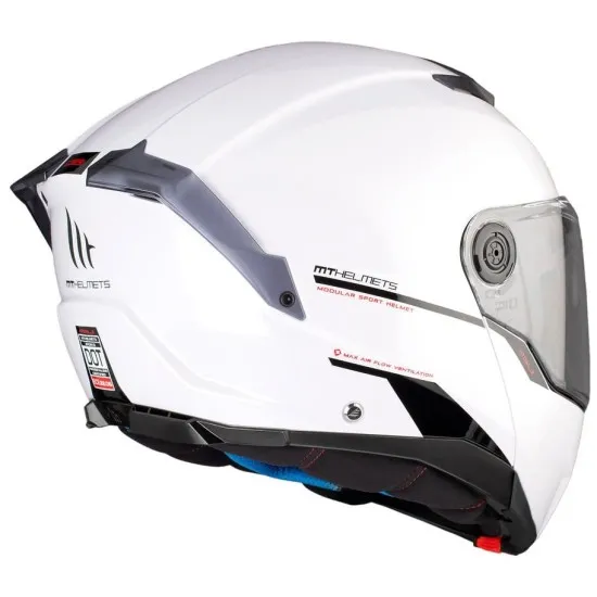 Отваряема каска MT ATOM 2 SV A0 WHITE - Туристически каски от марка MT