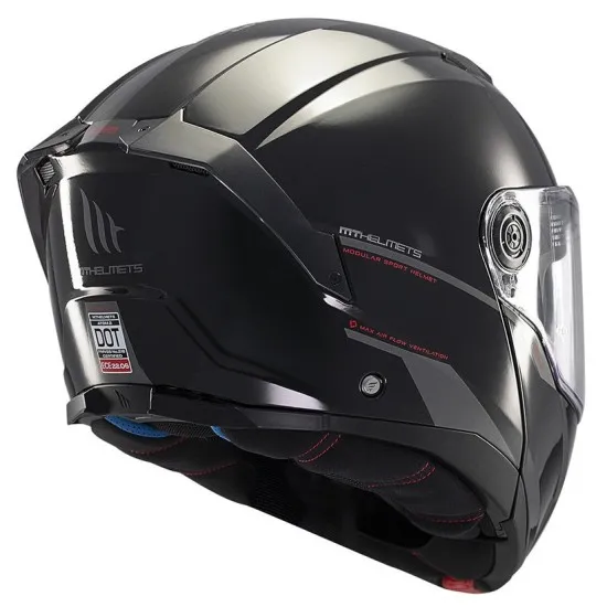 Отваряема каска MT ATOM 2 SV A1 BLACK с модерна спортна визия