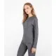 Дамско термо горнище KNOX Mia Dual Active LS Top Grey - Термо бельо от марка Knox
