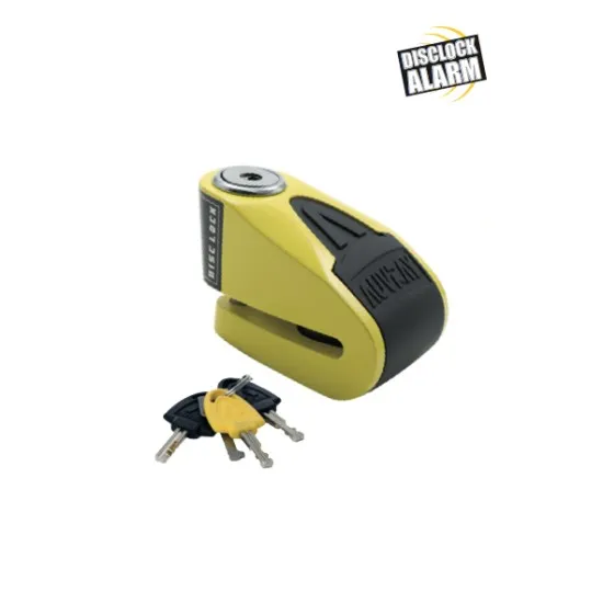 Заключващо устройство за диск AUVRAY BLOCK ALARM D 06 BLK/YEL SRA с аларма 120 dB и 6 mm щифт