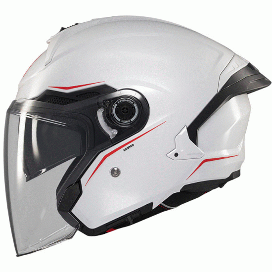 Скутер каска MT COSMO SV SOLID A0 GLOSS WHITE - Каски за скутер от марка MT
