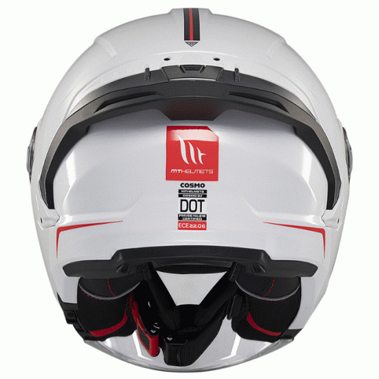 Скутер каска MT COSMO SV SOLID A0 GLOSS WHITE - Каски за скутер от марка MT