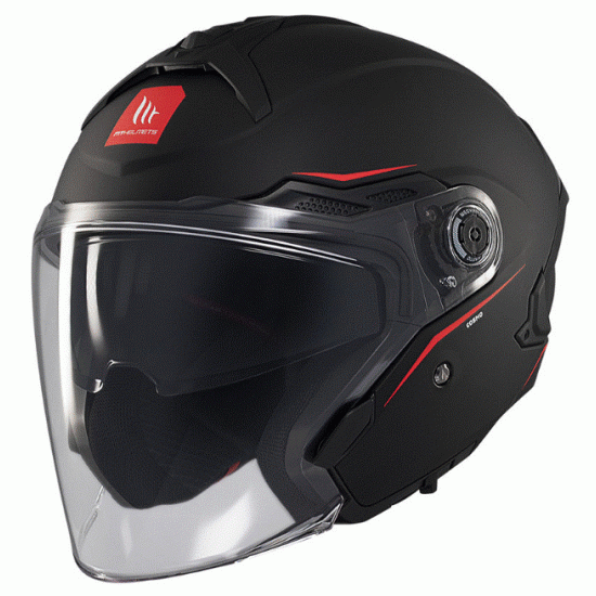 Скутер каска MT COSMO SV SOLID A1 MATT BLACK - Каски за скутер от марка MT