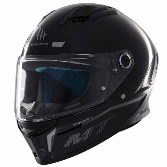 MT STINGER 2 SOLID A11 GLOSS BLACK – каска с HIRP и ECE 22.06 сертификация