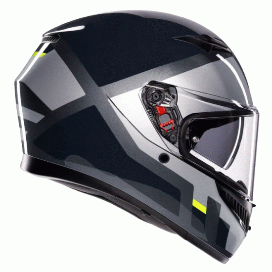 КАСКА AGV K3 SHADE GREY/YELLOW FLUO – Модерен дизайн и безопасност