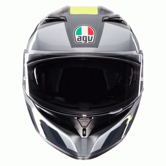 КАСКА AGV K3 SHADE GREY/YELLOW FLUO – Модерен дизайн и безопасност