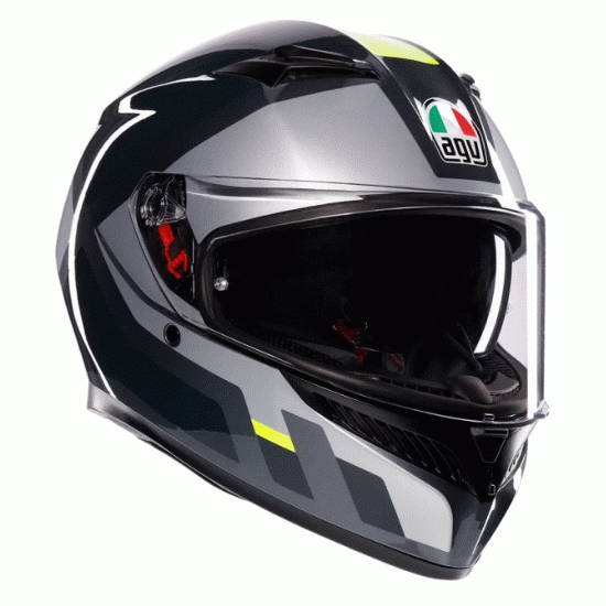 КАСКА AGV K3 SHADE GREY/YELLOW FLUO – Модерен дизайн и безопасност