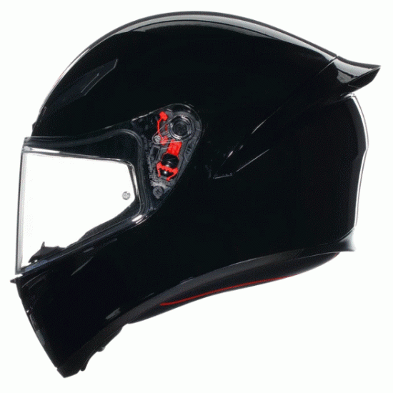 AGV K1 S E2206 BLACK GLOSS – елегантна спортна мото каска с аеродинамичен дизайн