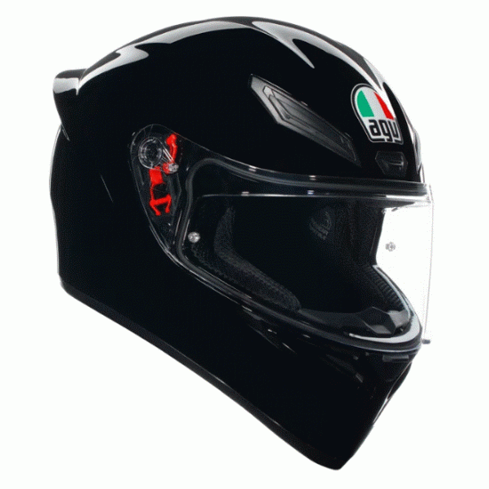 AGV K1 S E2206 BLACK GLOSS – елегантна спортна мото каска с аеродинамичен дизайн
