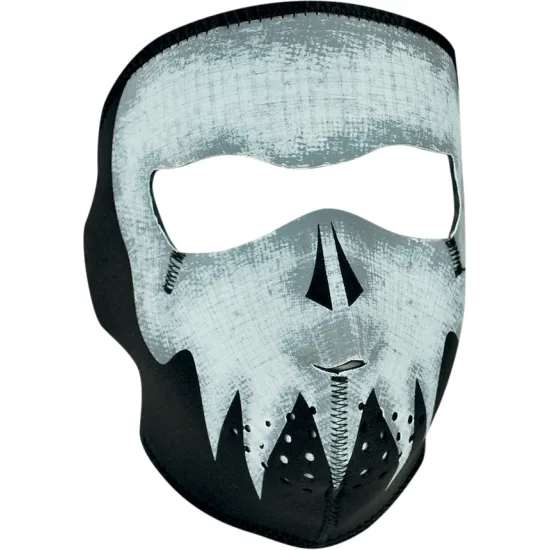 Маска за лице GREY SKULL GLOW - Бонета и кърпи от марка ZANheadgear
