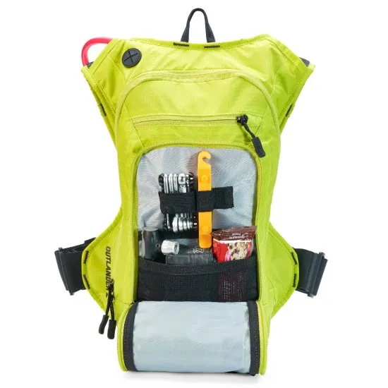 Хидраторна раница USWE Outlander 9L Hydration Pack Crazy Yellow за планинско колоездене и хард ендуро