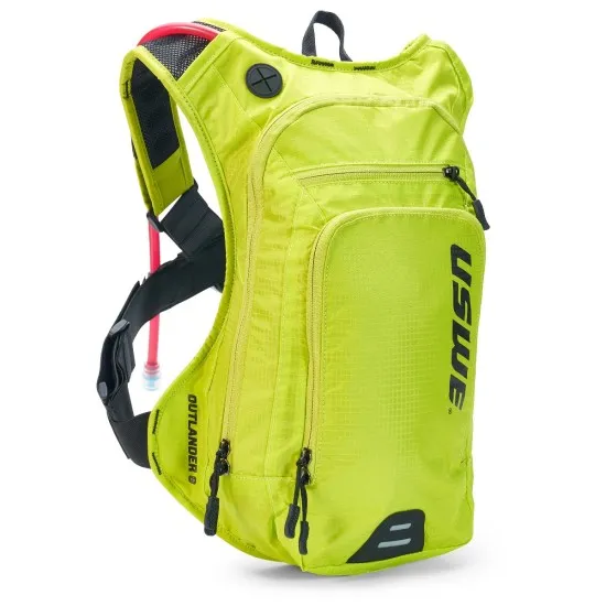 Хидраторна раница USWE Outlander 9L Hydration Pack Crazy Yellow за планинско колоездене и хард ендуро