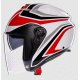 Каска за скутер AGV IRIDES TOLOSA BLACK/GREY/RED с ECE2206 сертификация