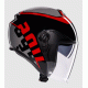 Каска за скутер AGV IRIDES VALENZA MATT GREY/BLACK/RED с ECE2206 сертификация