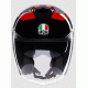 Каска за скутер AGV IRIDES VALENZA MATT GREY/BLACK/RED с ECE2206 сертификация