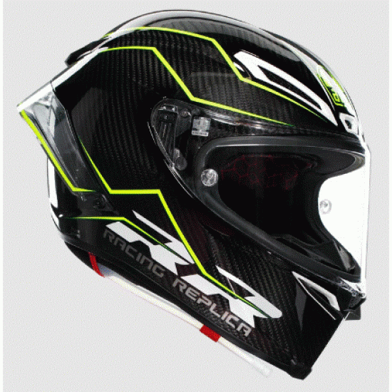 Мото каска AGV PISTA GP RR PERFORMANTE CARBON/YELLOW FLUO с FIM хомологация