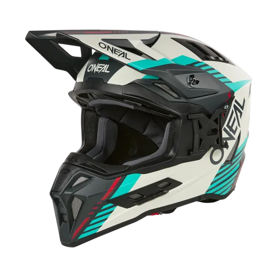 O'NEAL EX-SRS HITCH BLACK/GRAY V.24 – ендуро каска с IPX защита, GoPro стойка и вентилация