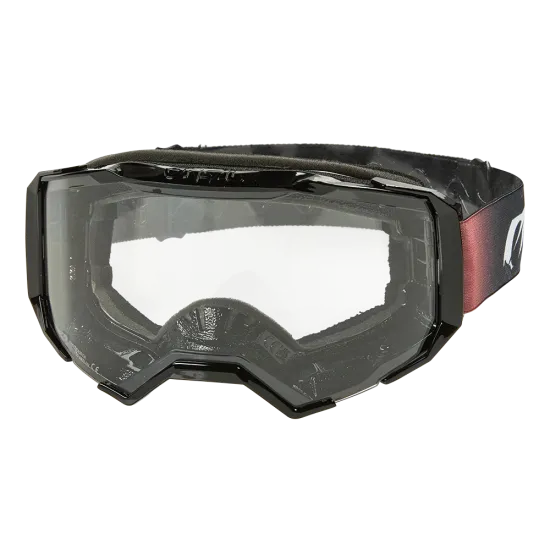 Мотокрос очила O'NEAL B-22 COVERT BLACK/RED - CLEAR с инжектирана плака и UV защита