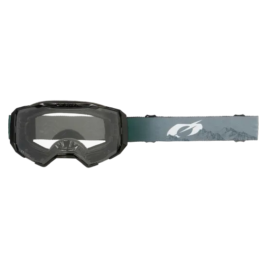 Мотокрос очила O'NEAL B-22 COVERT GRAY/GREEN - CLEAR с UV защита и покритие против замъгляване