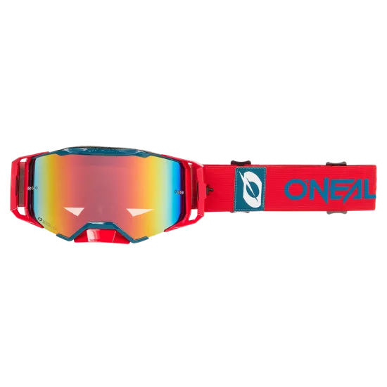 Мотокрос очила O'NEAL B-33 BOLD RED/BLUE - RADIUM RED с трислойна пяна и UV защита