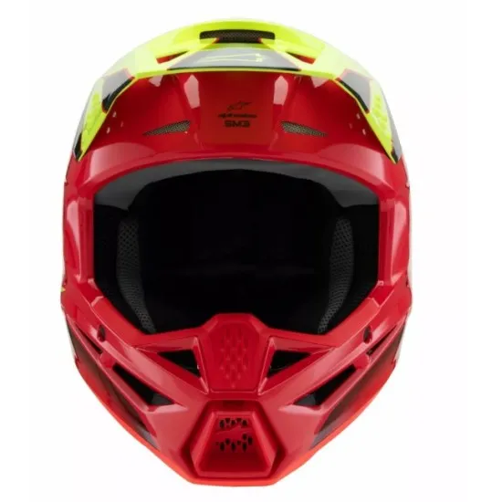 Детска мотокрос каска ALPINESTARS SM3 FRAY RD/YL/BK - Защита и комфорт за младежи