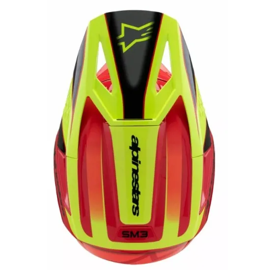 Детска мотокрос каска ALPINESTARS SM3 FRAY RD/YL/BK - Защита и комфорт за младежи