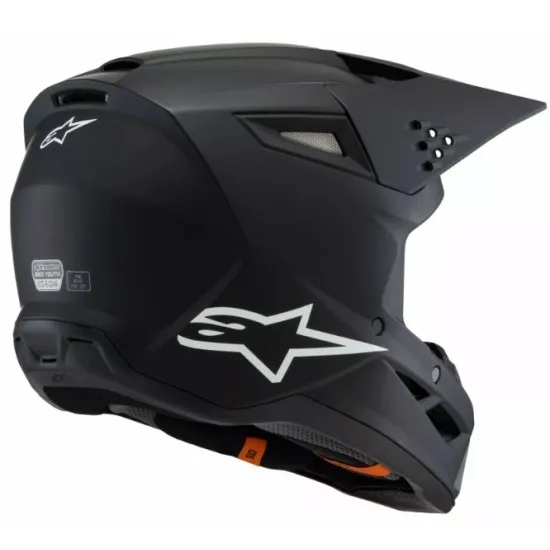 Детска мотокрос каска ALPINESTARS SM3 SOLID BLACK - Оптимална защита и комфорт