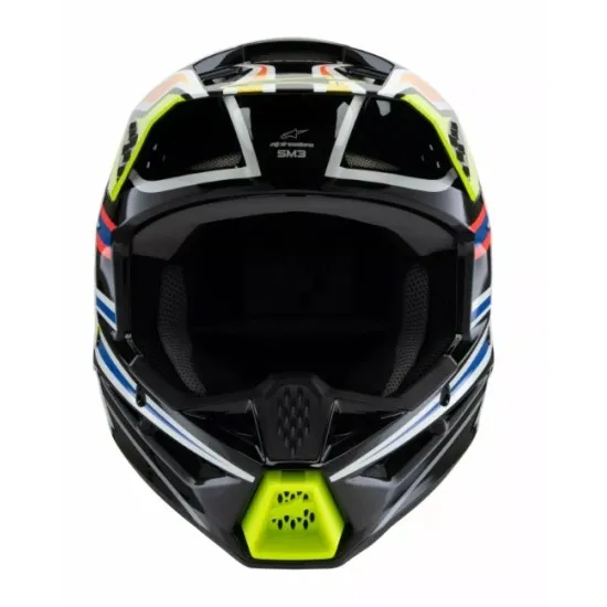 Детска мотокрос каска ALPINESTARS SM3 WURX BLK/YL/B - Оптимална защита и комфорт