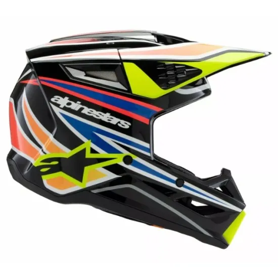 Детска мотокрос каска ALPINESTARS SM3 WURX BLK/YL/B - Оптимална защита и комфорт