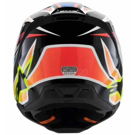 Детска мотокрос каска ALPINESTARS SM3 WURX BLK/YL/B - Оптимална защита и комфорт
