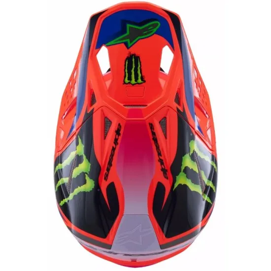 Мотокрос каска ALPINESTARS SM10 Carb BLACK/YELLOW/ORANGE - Оптимална защита и комфорт