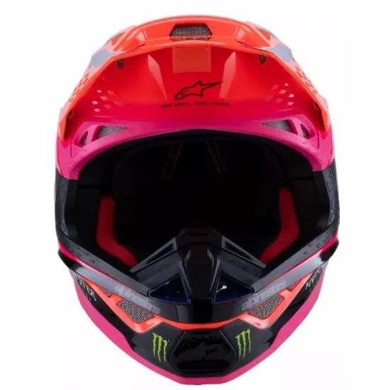 Мотокрос каска ALPINESTARS SM10 Carb BLACK/YELLOW/ORANGE - Оптимална защита и комфорт