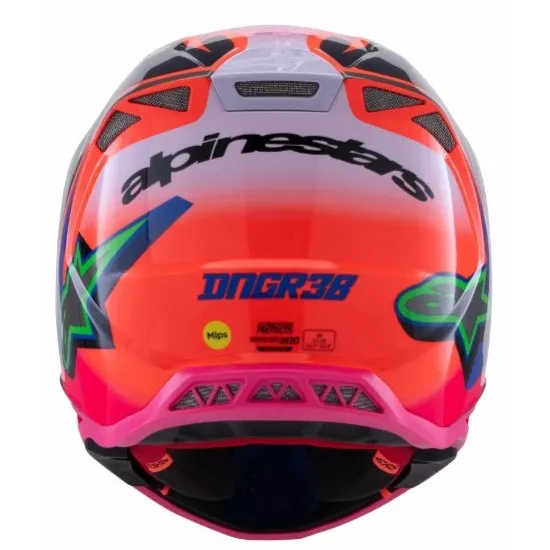 Мотокрос каска ALPINESTARS SM10 Carb BLACK/YELLOW/ORANGE - Оптимална защита и комфорт