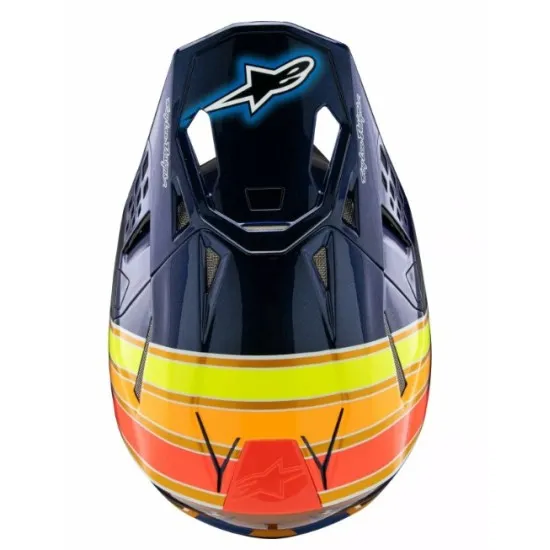 Мотокрос каска ALPINESTARS SM10 TLD25 BL/OR/YL - Оптимална защита и комфорт