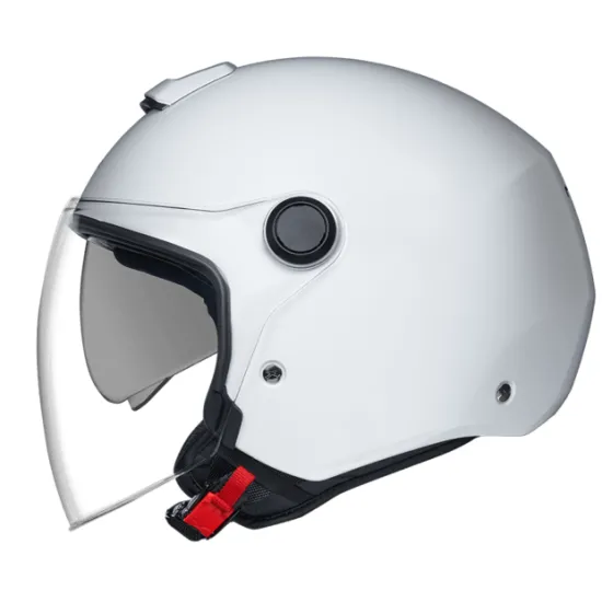 Каска за скутер NEXX Y.10 PLAIN WHITE, Polyfusion shell, вградени слънчеви очила