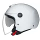 Каска за скутер NEXX Y.10 PLAIN WHITE, Polyfusion shell, вградени слънчеви очила
