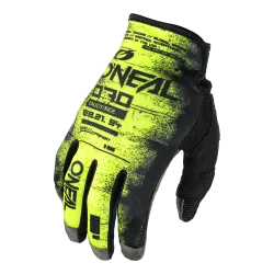 Мотокрос ръкавици O'NEAL MAYHEM SCARZ BLACK/NEON YELLOW DS V.25