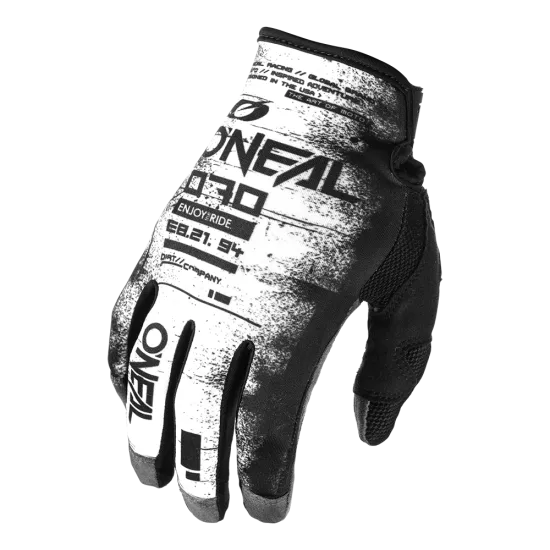 Мотокрос ръкавици O'NEAL MAYHEM SCARZ BLACK/WHITE DS V.25