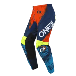 Детски мотокрос брич O'NEAL ELEMENT SHOCKER BLUE/ORANGE V.25