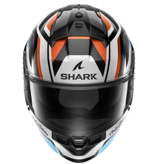 Каска SHARK RIDILL 2 APEX BLUE/WHITE/RED – защита, комфорт и агресивен стил