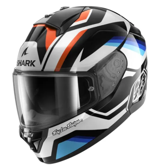 Каска SHARK RIDILL 2 APEX BLUE/WHITE/RED – защита, комфорт и агресивен стил