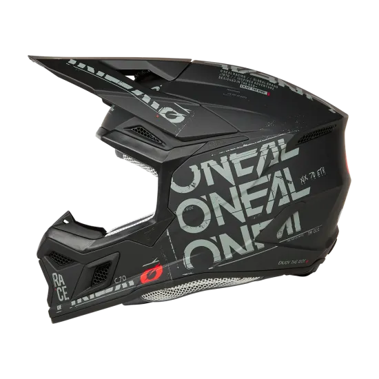 Мотокрос каска O'NEAL 3SERIES STATIC BLACK/GRAY
