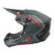 Мотокрос каска 5SERIES POLYACRYLITE SPIKE GRAY/RED V.25 - каска с ABS конструкция и Dri-Lex® подплата