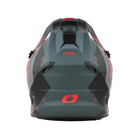 Мотокрос каска 5SERIES POLYACRYLITE SPIKE GRAY/RED V.25 - каска с ABS конструкция и Dri-Lex® подплата