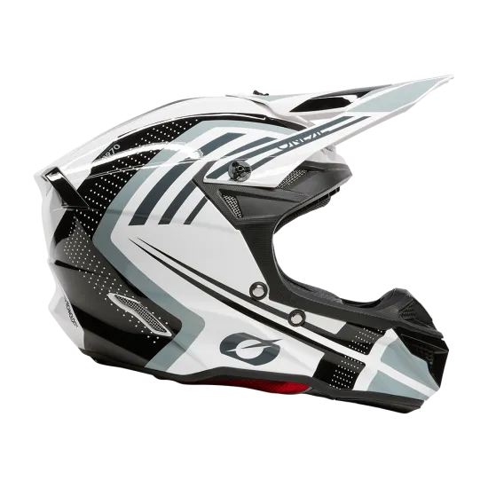 Мотокрос каска 5SERIES POLYACRYLITE SPIKE WHITE/BLACK V.25 - каска с ABS конструкция и вътрешност Dri-Lex®