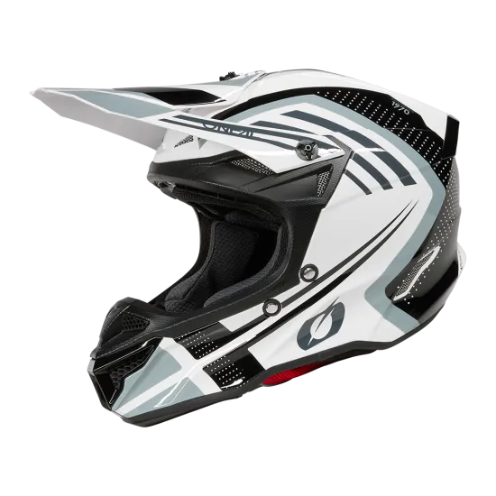 Мотокрос каска 5SERIES POLYACRYLITE SPIKE WHITE/BLACK V.25 - каска с ABS конструкция и вътрешност Dri-Lex®