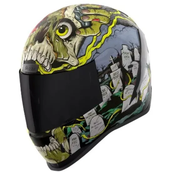 Каска ICON AIRFORM Dead Serious BK с Dropshield™ визьор и Hydradry™ подплата