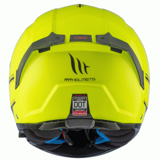 Отваряема каска MT ATOM 2 SV A3 Fluo Yellow - Спортна мото каска